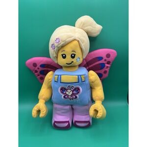 LEGO Plush Butterfly Girl Minifigure Doll Stuffed Toy Wings Pink 13"‎